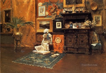 In the Studio 1881 William Merritt Chase Oil Paintings